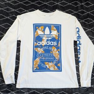 Adidas Koi Fish White Long Sleeve Tee Shirt